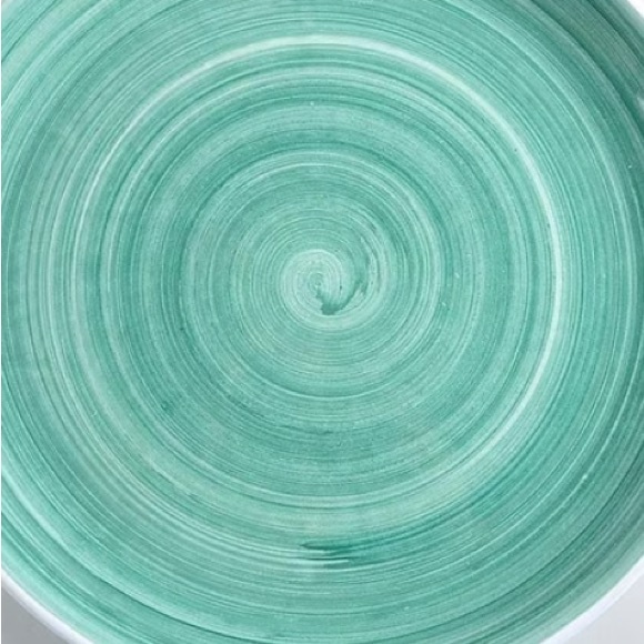 RARE VTG Caleca solid Hand Painted Salad Plates Made In Italy Set Of 4 - Picture 2 of 11